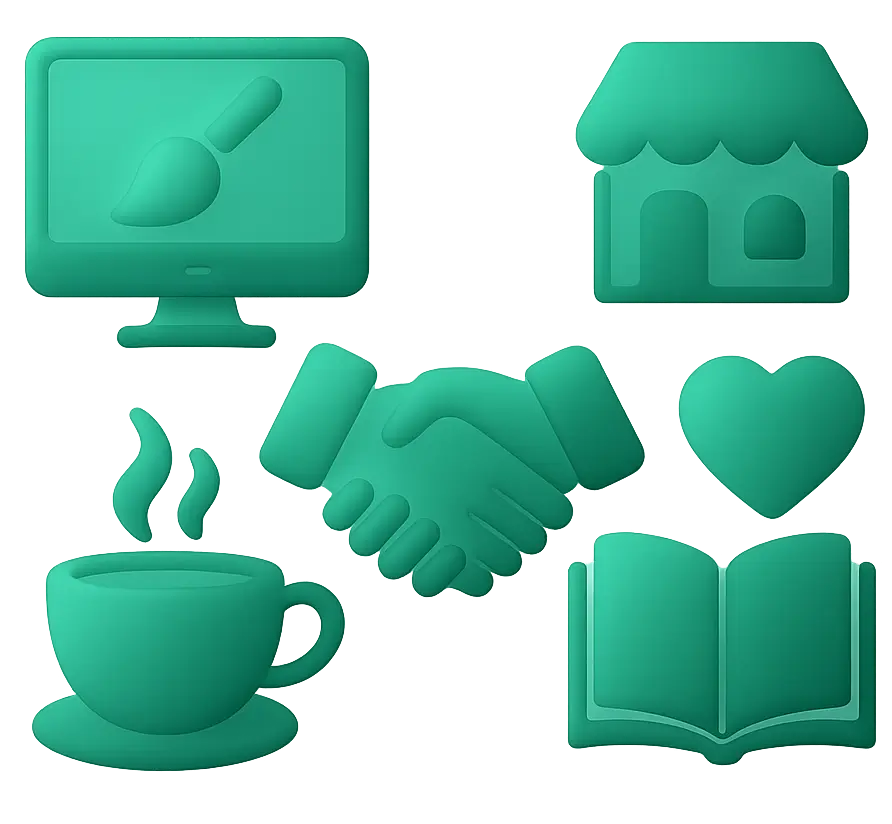 Emerald Business Icons Set copy2